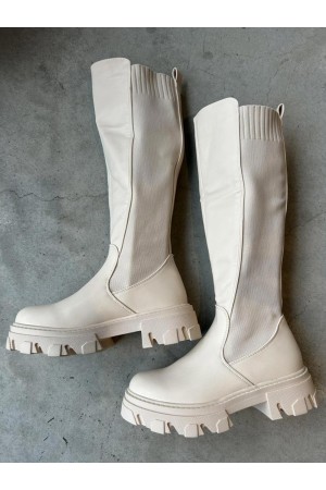 Beige boot