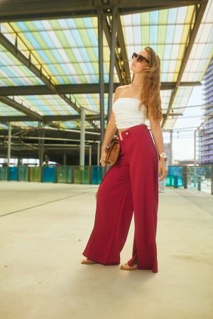 Pantalon fente