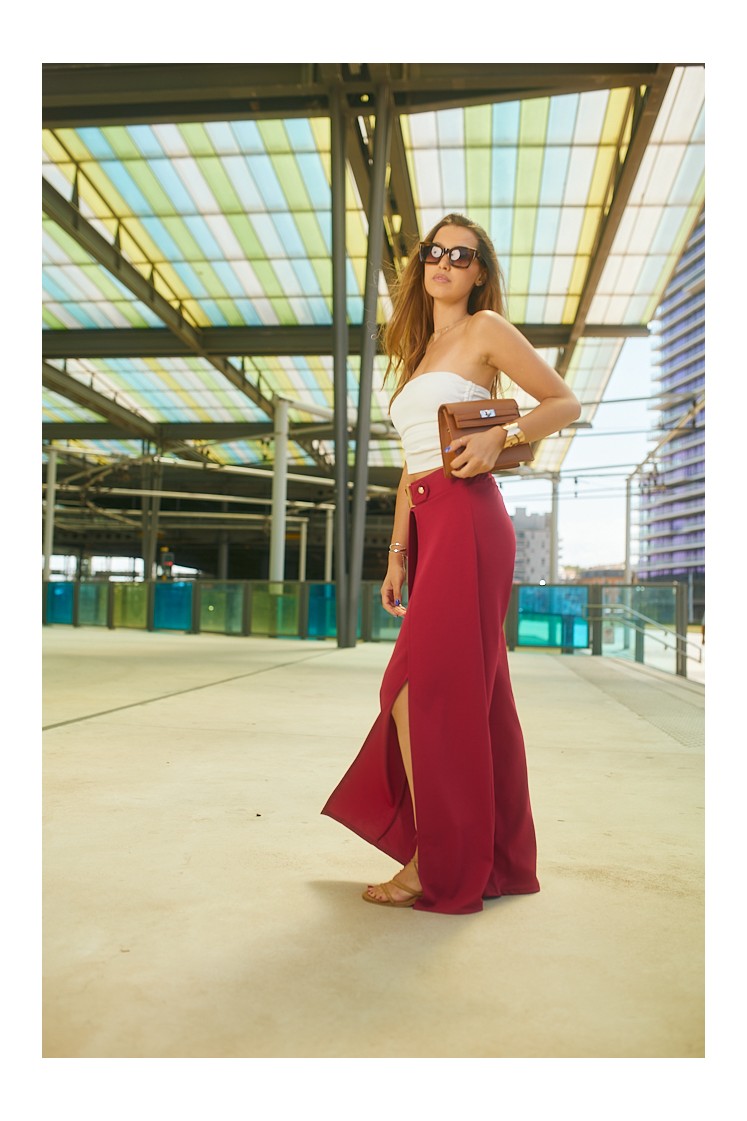 Pantalon fente