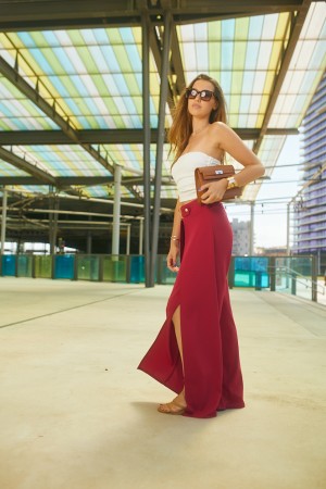 Pantalon fente