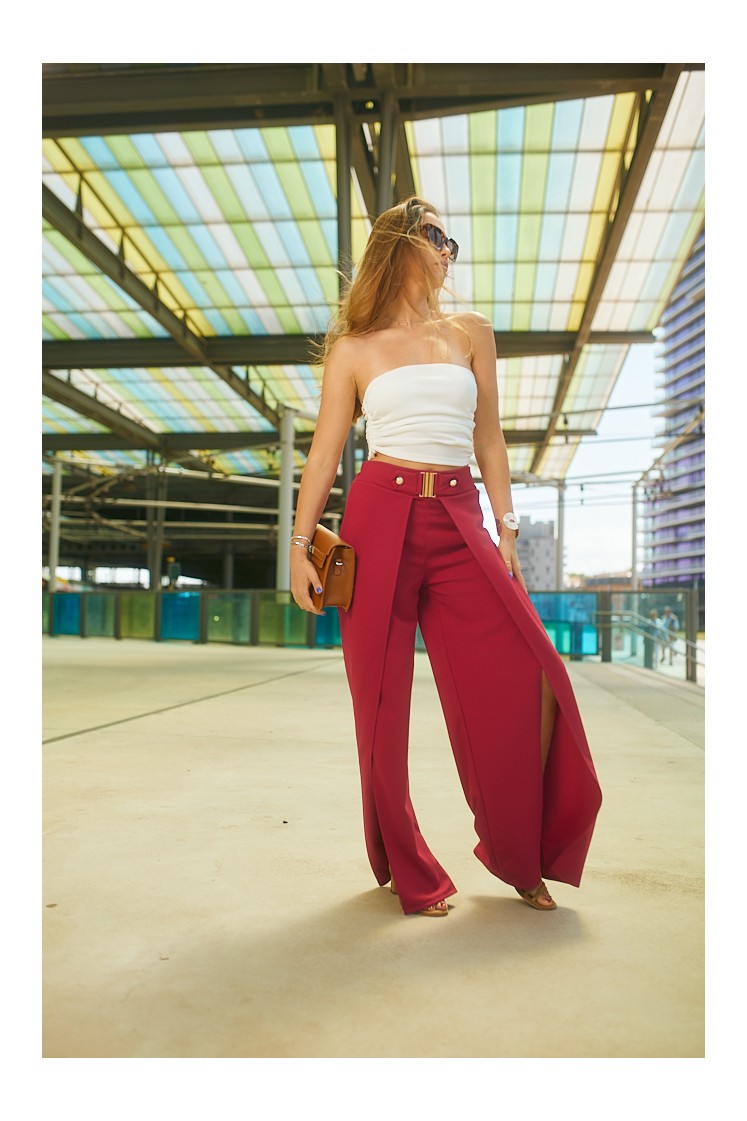 Pantalon fente