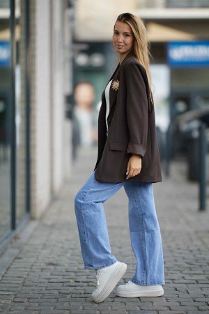 Blazer oversyze chocolat