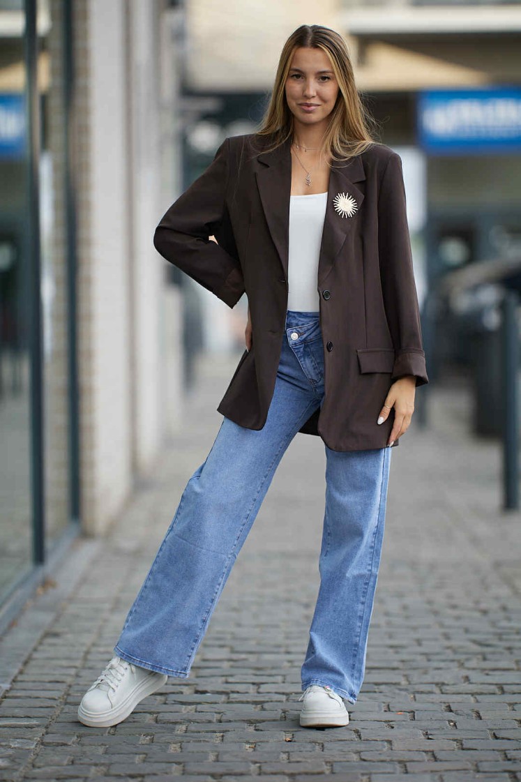 Blazer oversyze chocolat
