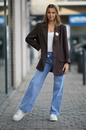 Blazer oversyze chocolat