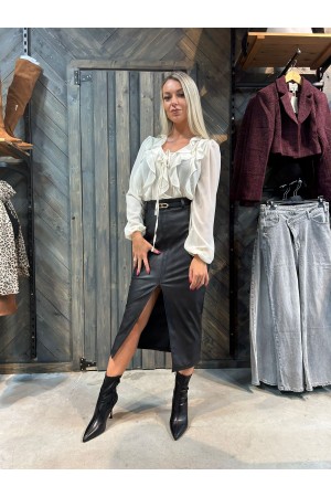 Jupe Simili Cuir Nova