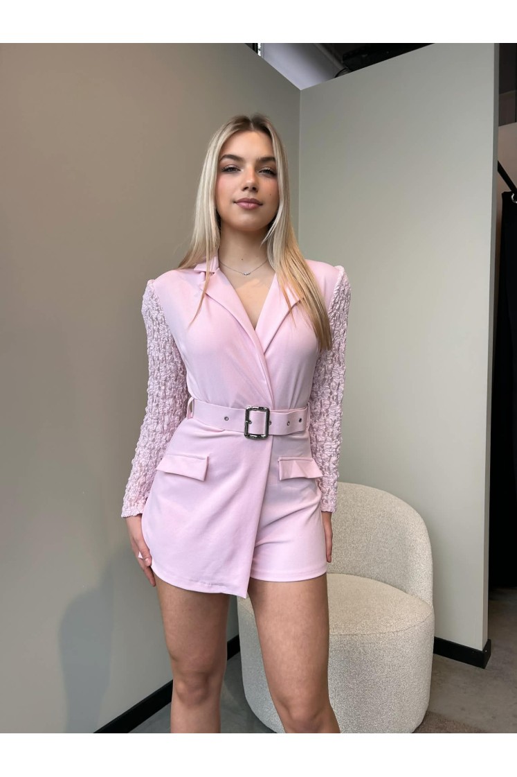 Combinaison short dentelle