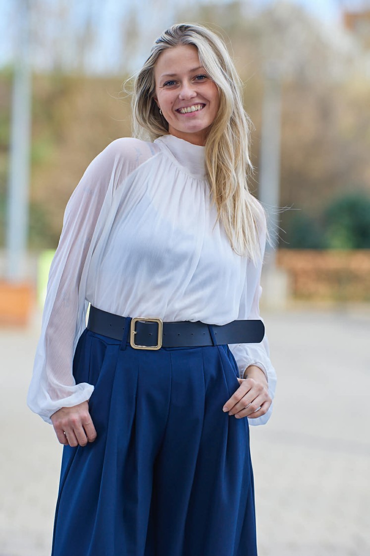 Pantalon avec ceinture