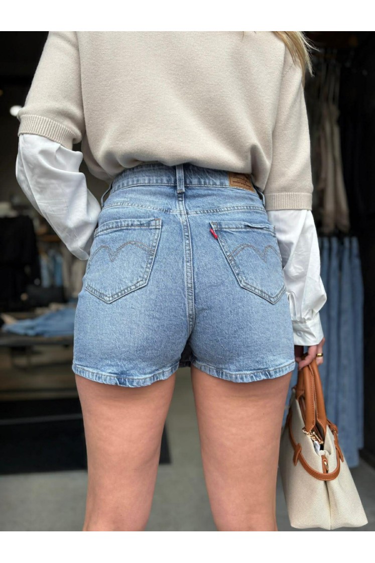 Jupe short jeans