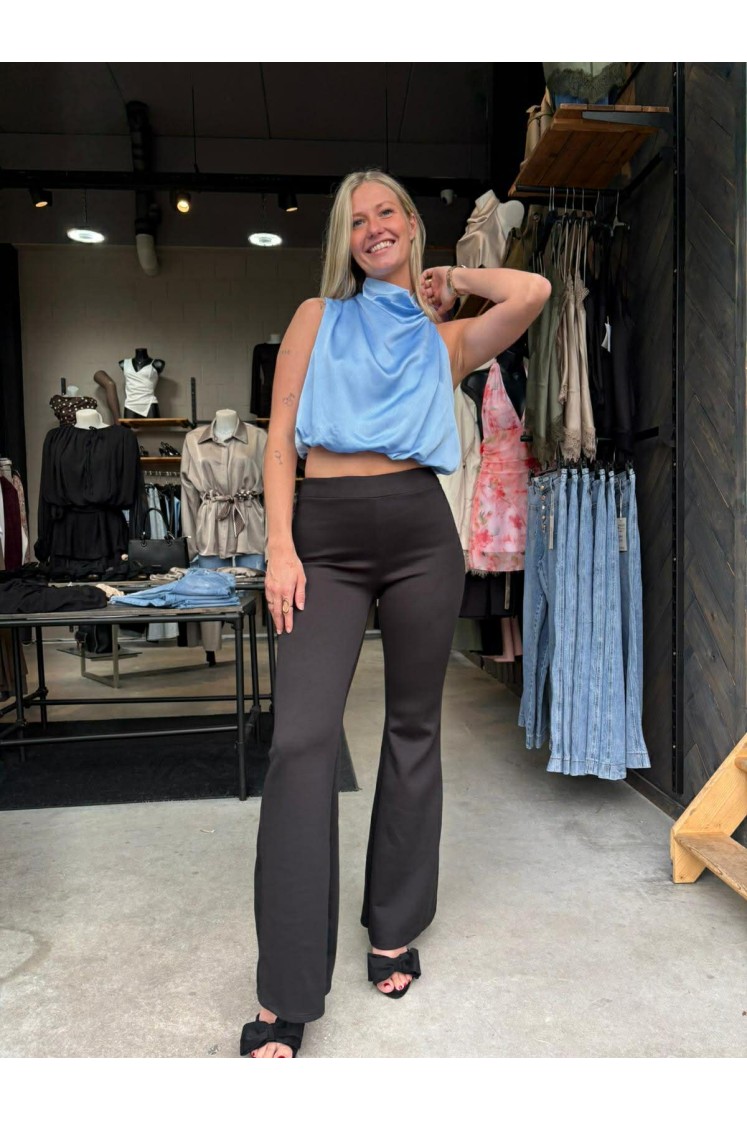 Blauwe blouse