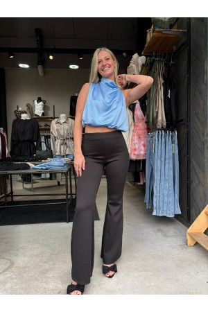 Blauwe blouse