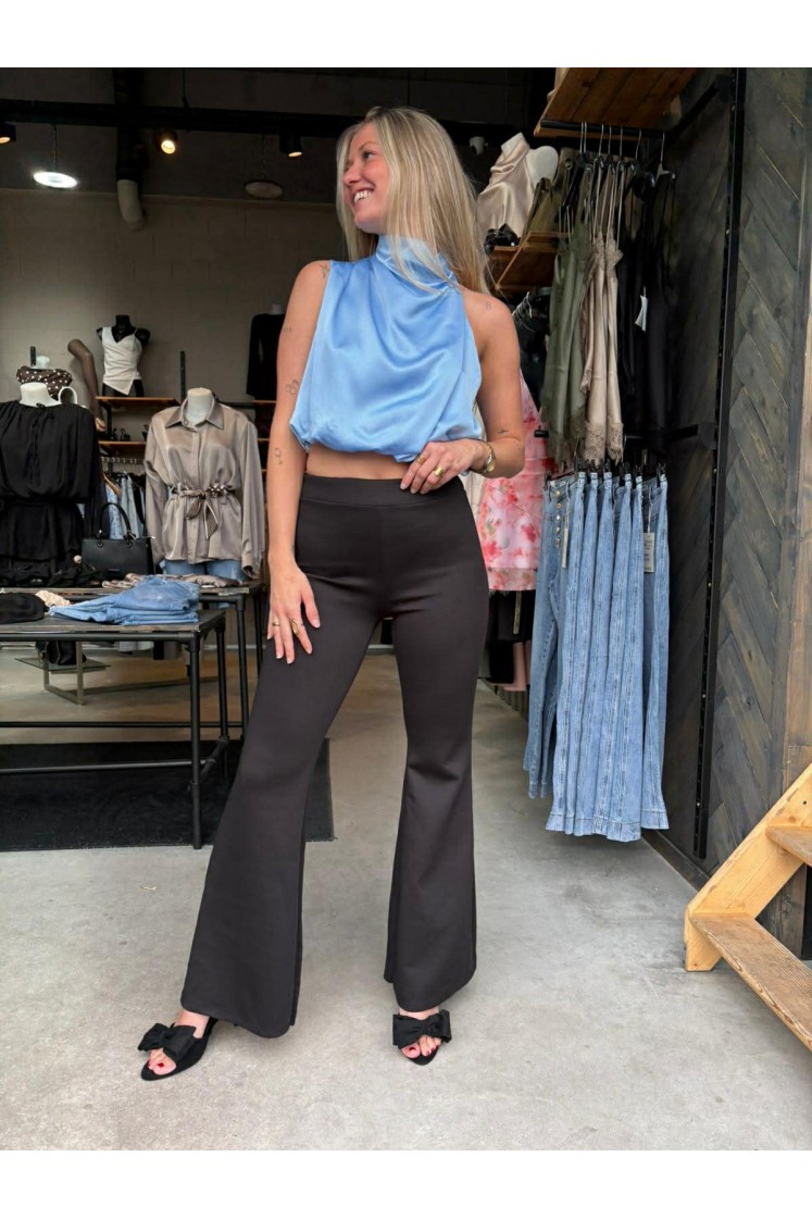 Blauwe blouse