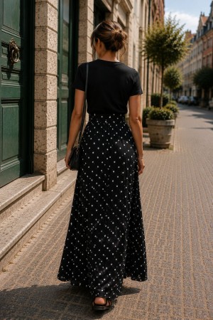 Jupe longue à Pois