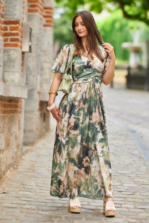 Robe Jadee Kaki/Vert