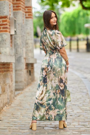 jurk Jadee Khaki / Green